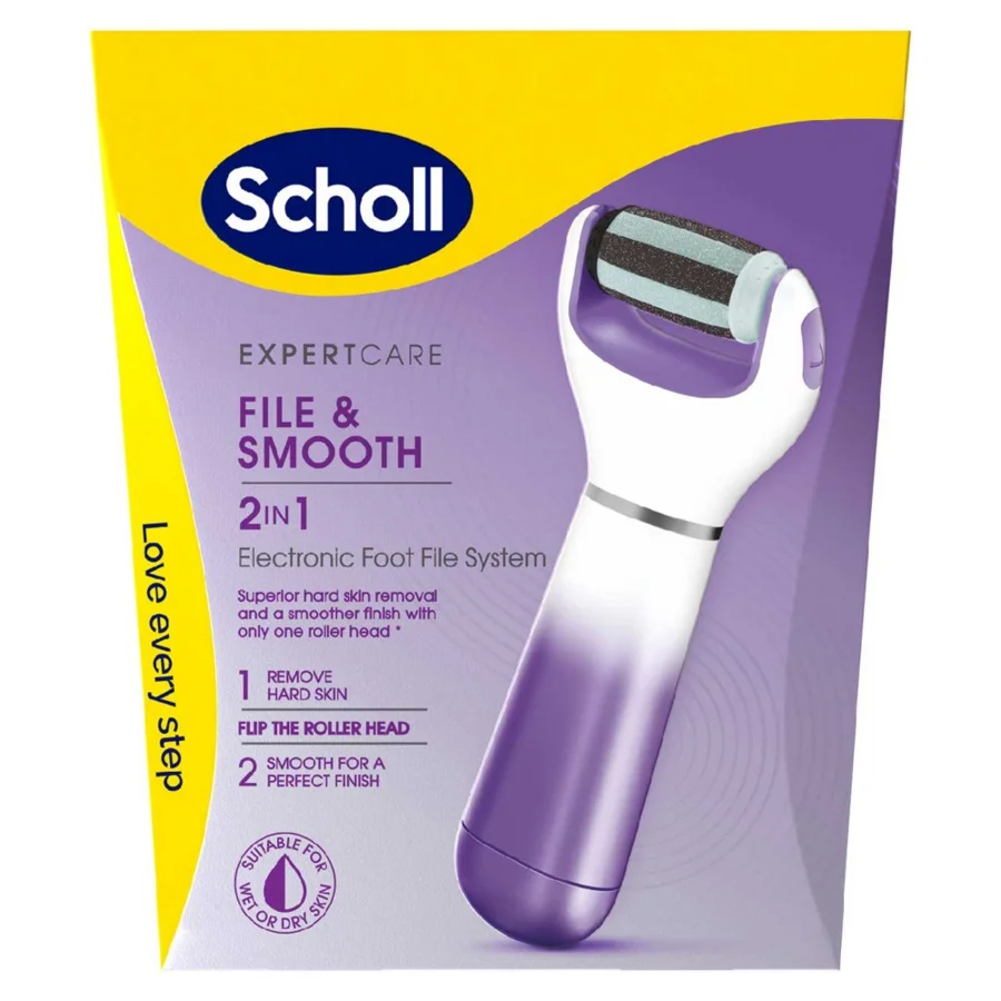 Scholl Pedi 2-in-1 Electronic Foot File System
