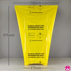 Yellow Clinical Waste Sacks