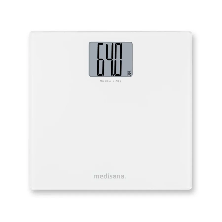 Medisana PS 470 Personal Scale Xl 250 Kg Capacity Large Digits Step-On Function